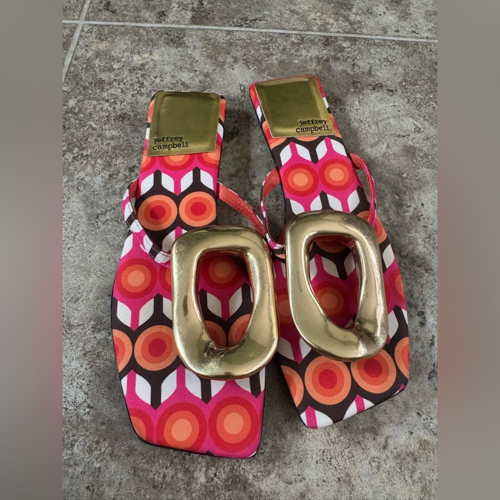 Jeffrey Campbell Lineques - 2 Thong Geometric Sandals
